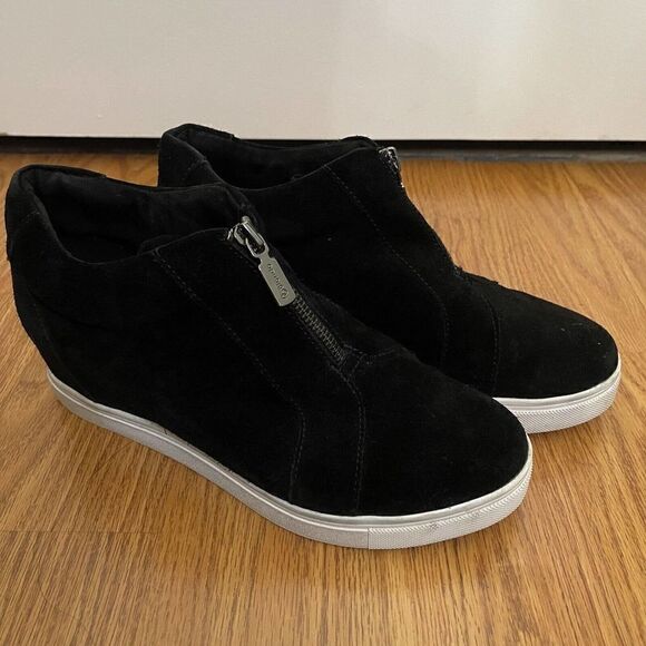 Blondo Glenda wedge black suede waterproof sneaker boots size US 8M - Picture 8 of 11